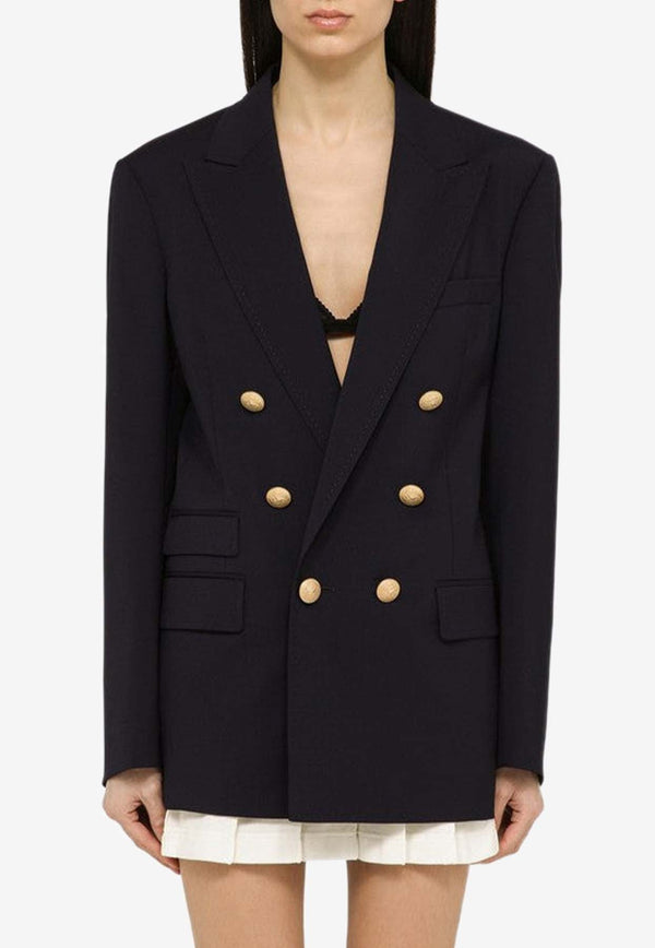 Double-Breasted Blazer in Wool