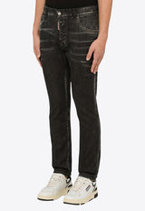 Basic Five-Pocket Slim Skater Jeans
