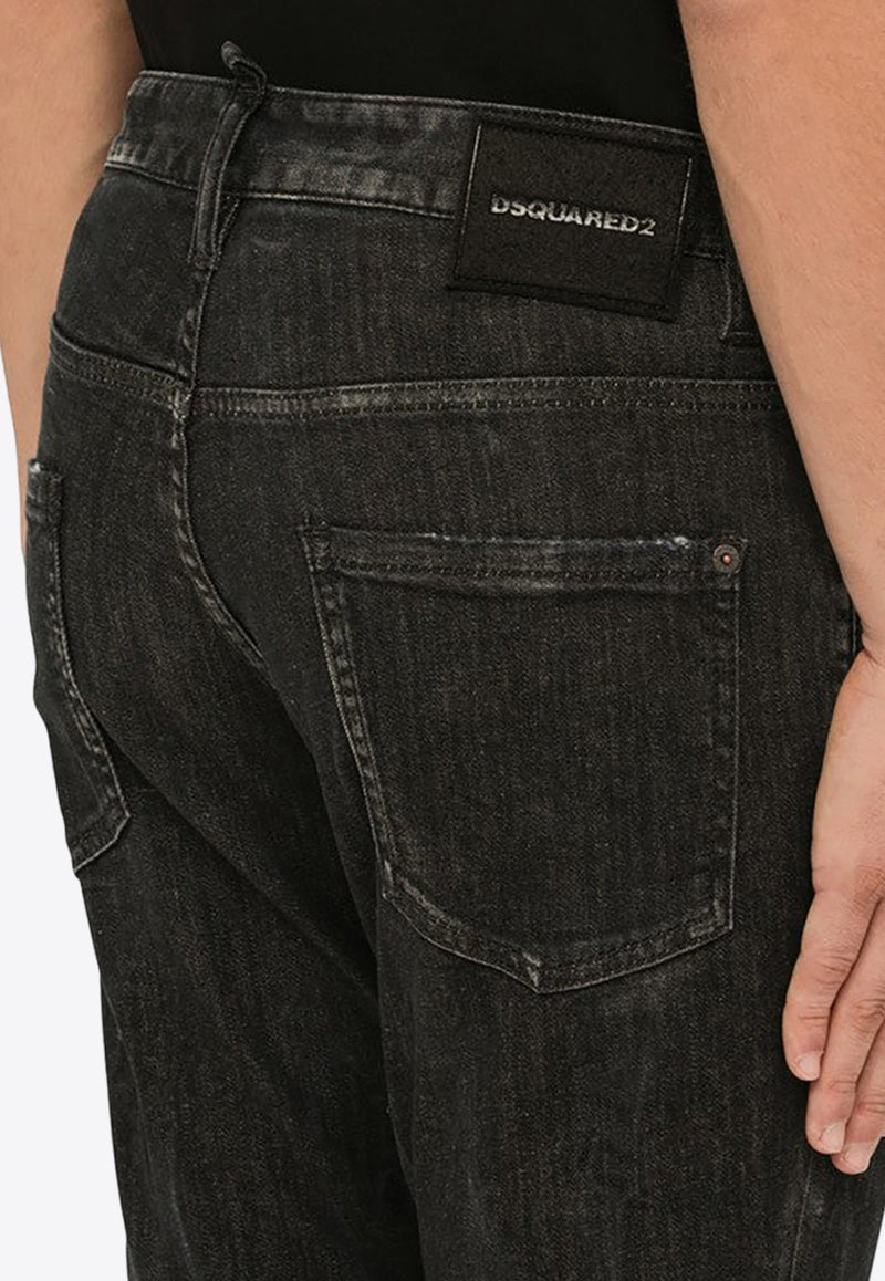 Basic Five-Pocket Slim Skater Jeans
