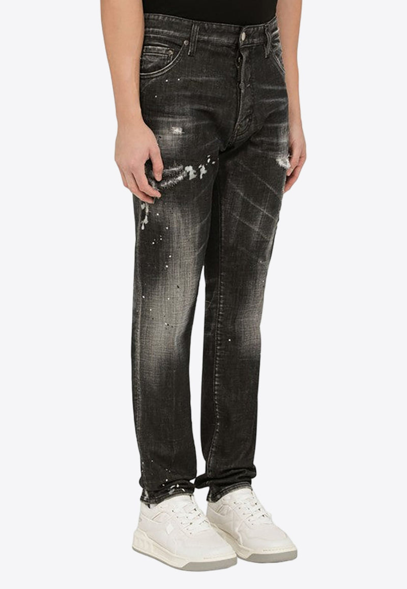 Washed Distressed Jeans