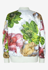 Norea Floral Print Bomber Jacket