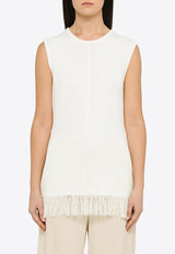 Fringed Sleeveless Top