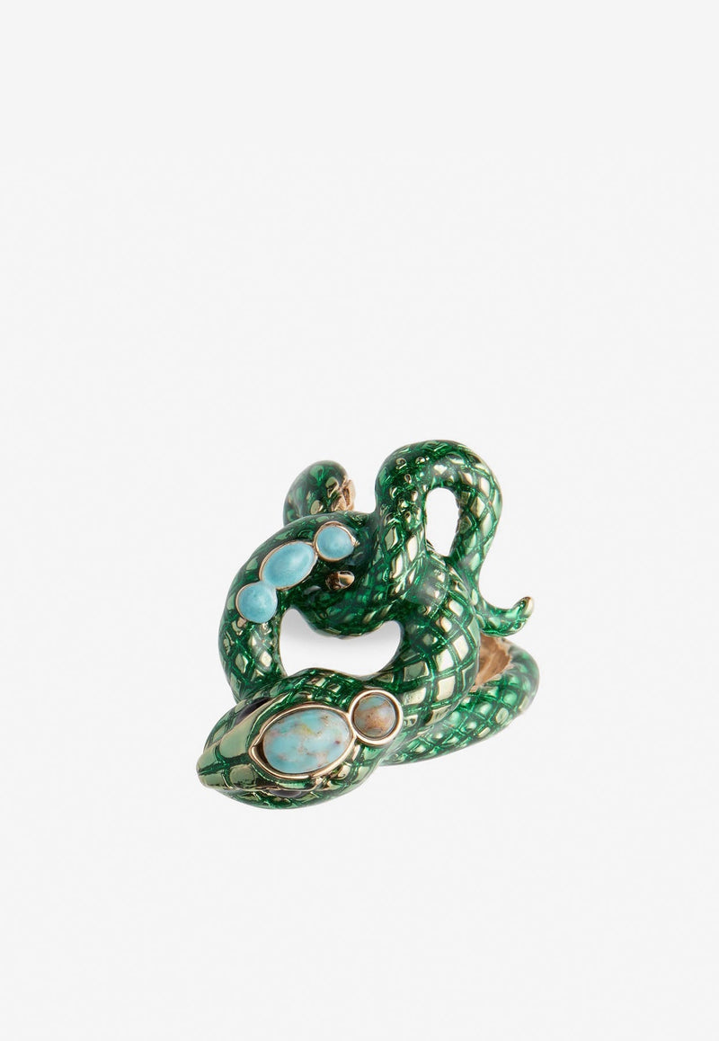 Serpente Crystal Ring