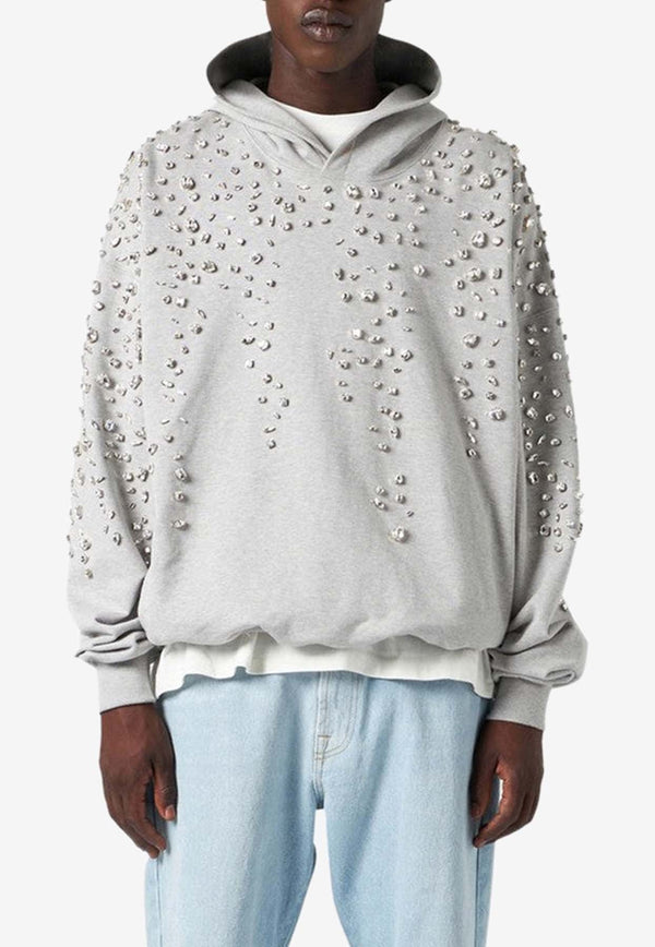 Crystal-Embroidered Hoodie