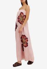 Roise Strapless Floral Dress