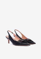 Tanner 45 Nappa Leather Slingback Pumps