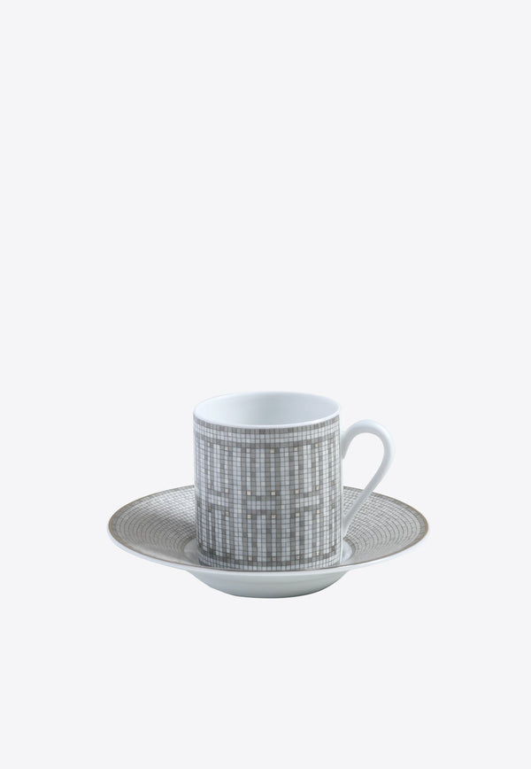 Mosaique Au 24 Porcelain Coffee Cup with Saucer X 2