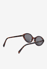 Thin Cat-Eye Sunglasses