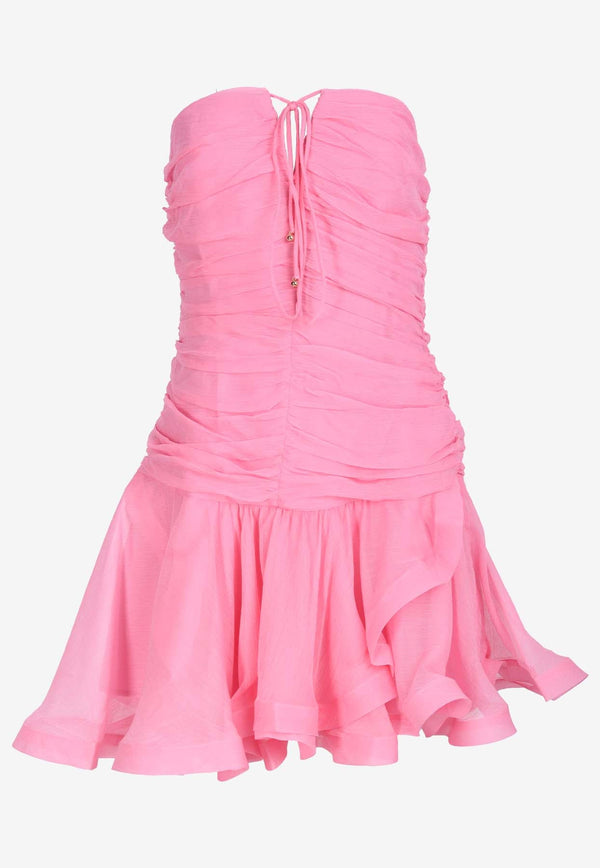 Ontario Halterneck Ruched Mini Dress