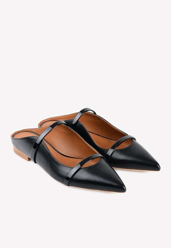 Maureen Flat Mules in Nappa Leather