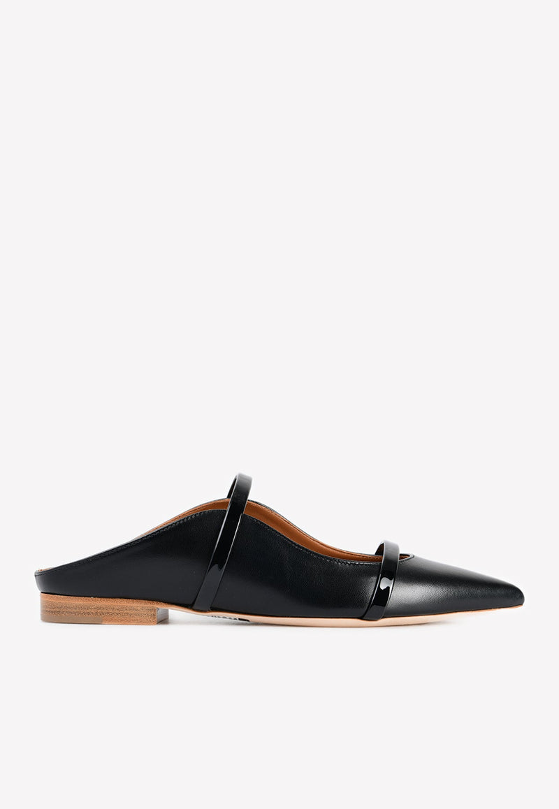 Maureen Flat Mules in Nappa Leather