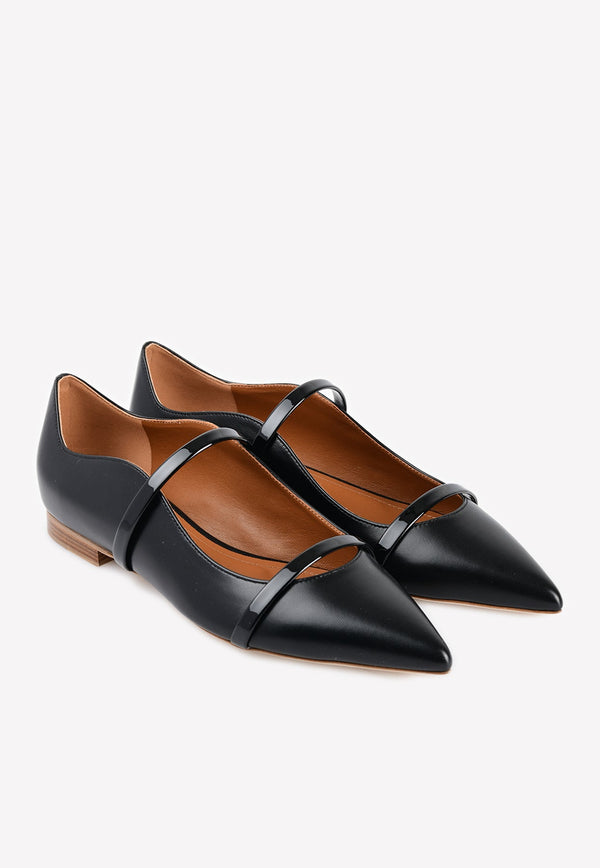 Maureen Flat Mules in Nappa Leather