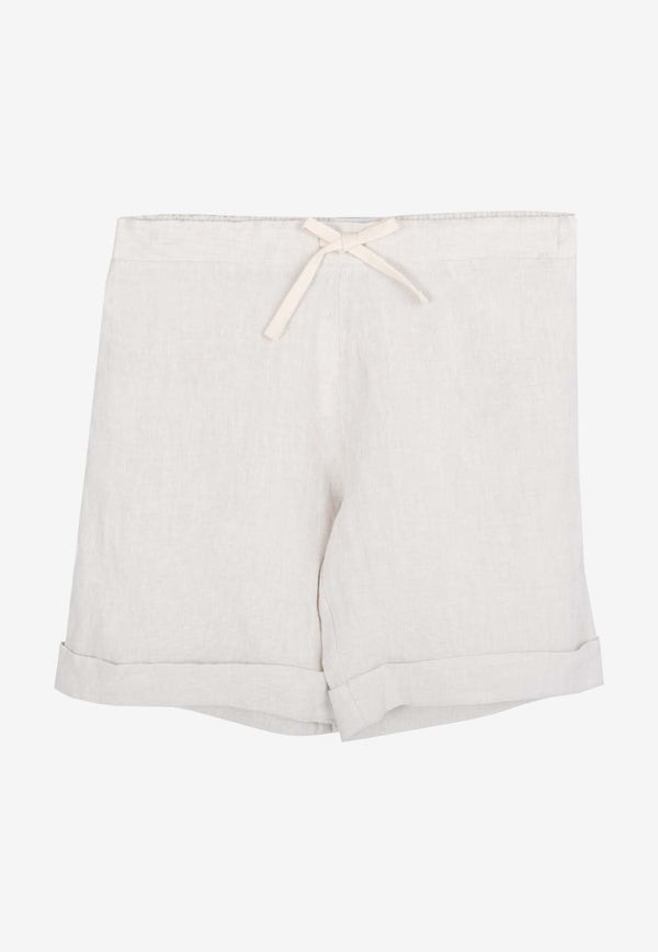Drawstring Linen Shorts