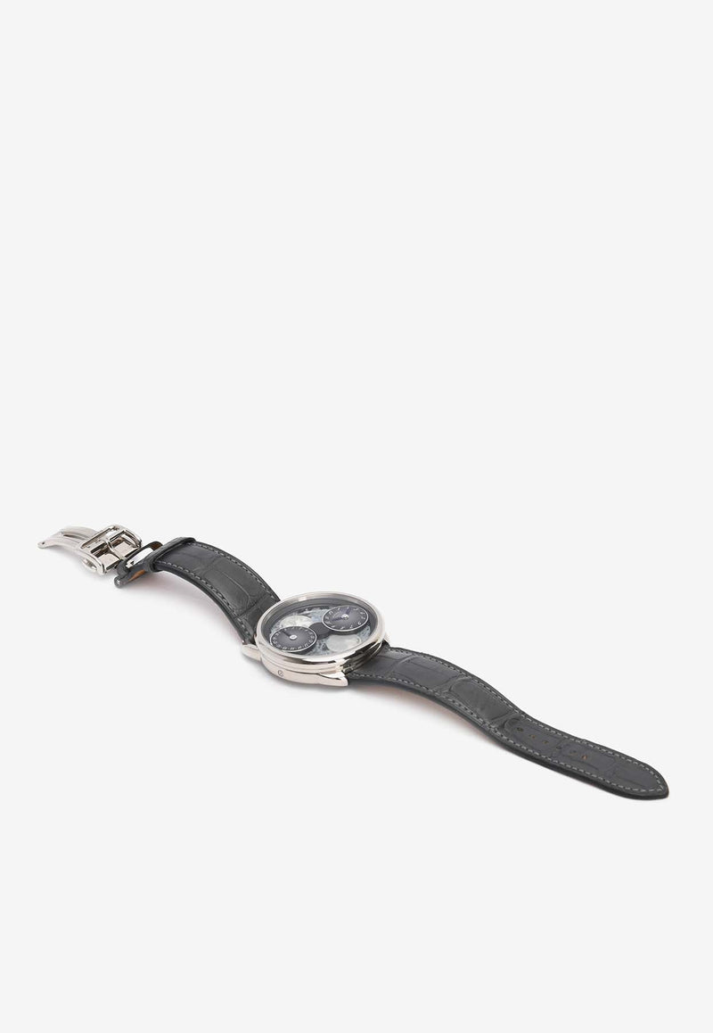 Arceau L'heure De La Lune 43mm Watch in Matte Alligator Single Tour Strap