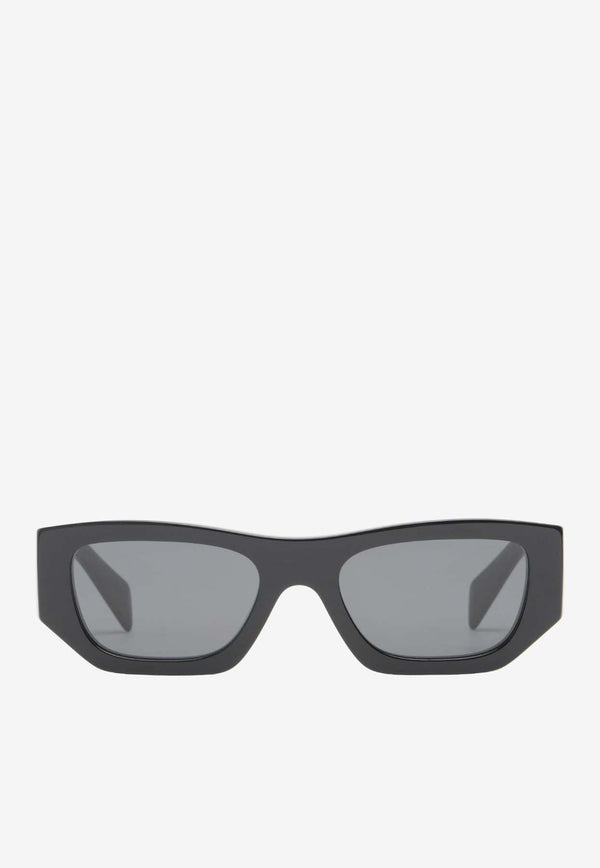 Logo Print Rectangular Sunglasses