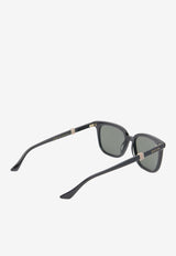 Square-Shaped Logo Sunglasses