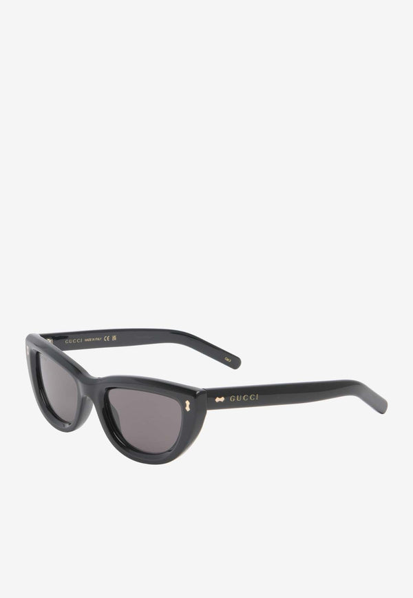 Cat-Eye Sunglasses with Rivets