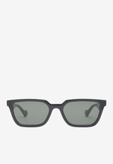 Logo Lettering Square Sunglasses