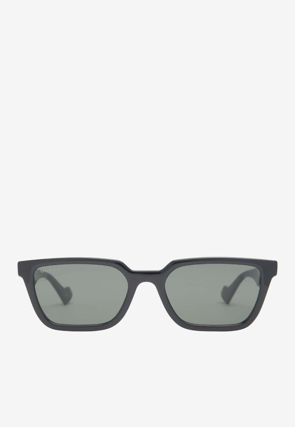 Logo Lettering Square Sunglasses