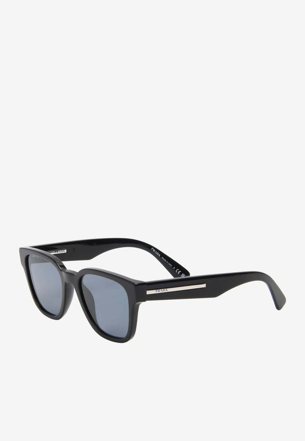 Metal Plaque Square Sunglasses