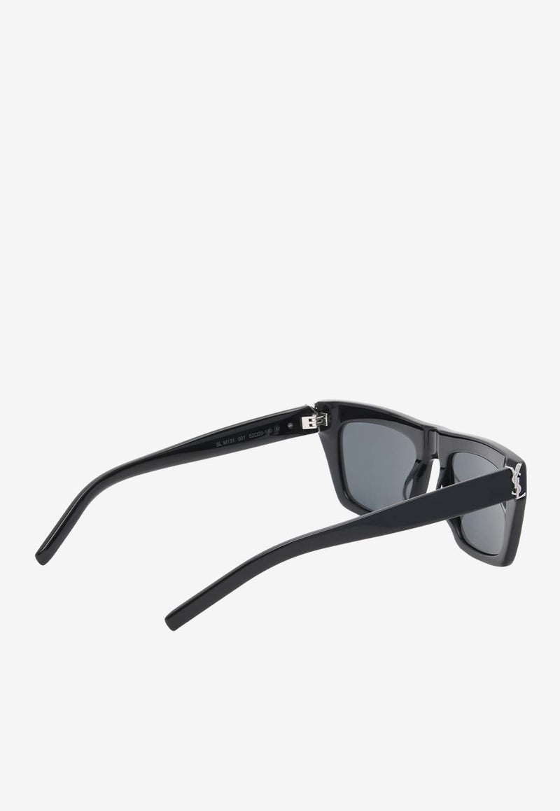 Cassandre Flat-Top Square Sunglasses