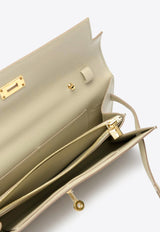 Kelly To Go Wallet in Beton Evercolor Leather in Gold Hardware