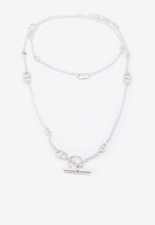 Farandole Long Necklace 120 in Silver