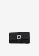 Capri Satin Clutch with CLC Crystal Buckle