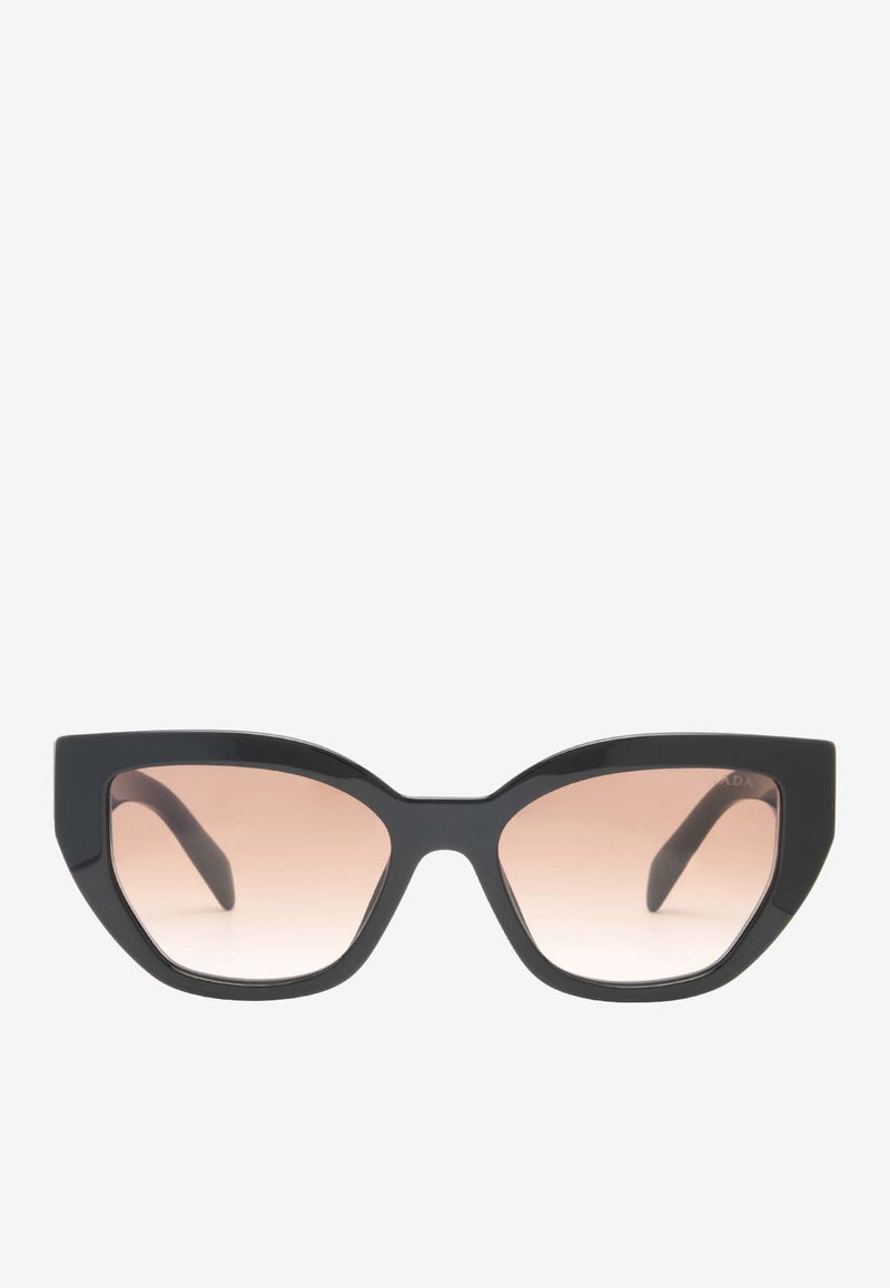 Logo Lettering Cat-Eye Sunglasses