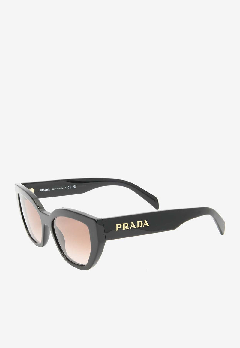 Logo Lettering Cat-Eye Sunglasses