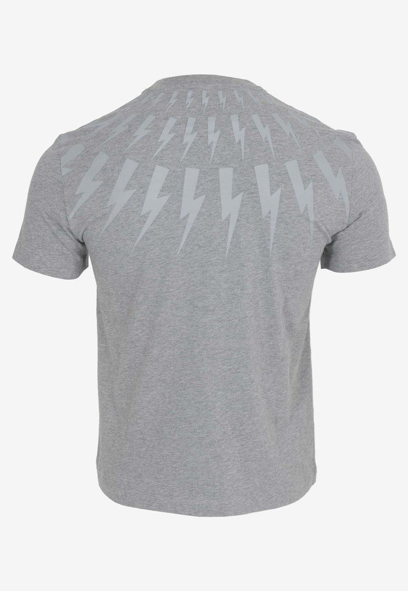 Thunderbolt Print Slim T-shirt
