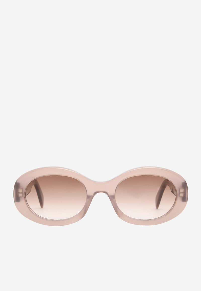 Triomphe Oval-Shape Sunglasses