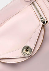 Mini Lindy 20 Verso in Mauve Pale and Gold Swift Leather in Palladium Hardware