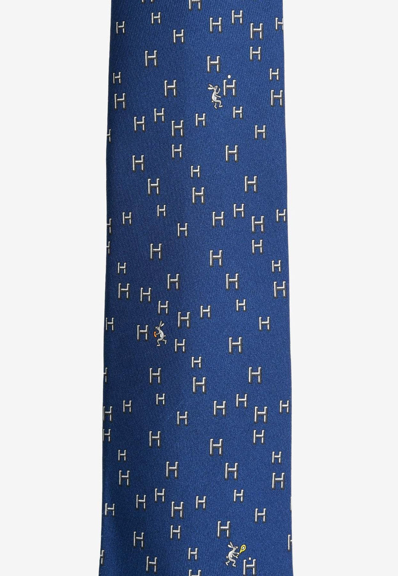 H Lapin Silk Twill Tie