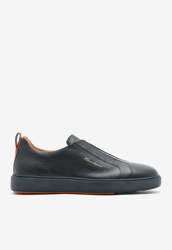 Victory Tumbled Leather Slip-On Sneakers