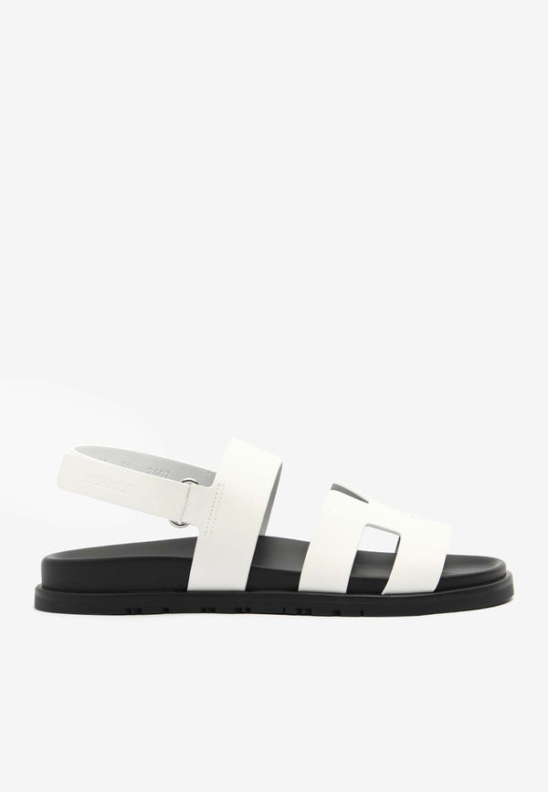 Genius Sandals in White Calfskin