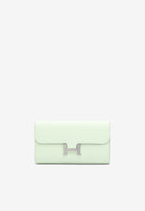 Constance To Go Wallet in Vert Fizz Epsom with Palladium Hardware