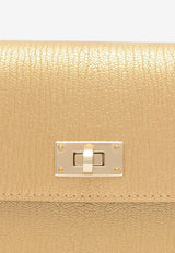 Kelly Pocket Long Wallet in Dore Chamkila Leather with Gold Hardware