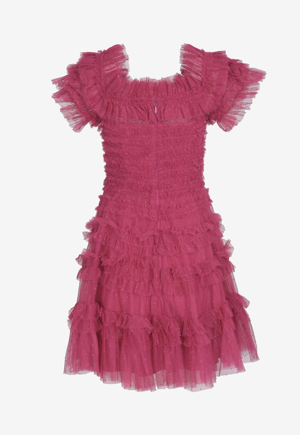 Ruffle Off-Shoulder Mini Dress