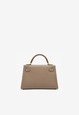 Mini Kelly 20 Sellier in Etoupe Epsom Leather with Gold Hardware