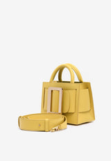 Bobby 18 Grained Leather Top Handle Bag