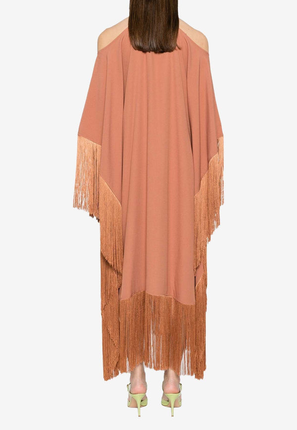 Divina Fringed Maxi Kaftan Dress