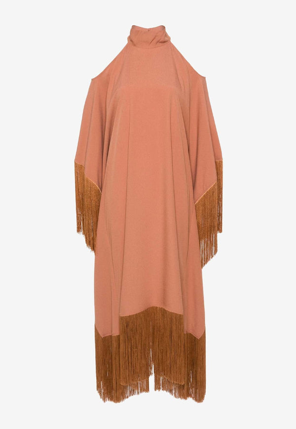 Divina Fringed Maxi Kaftan Dress