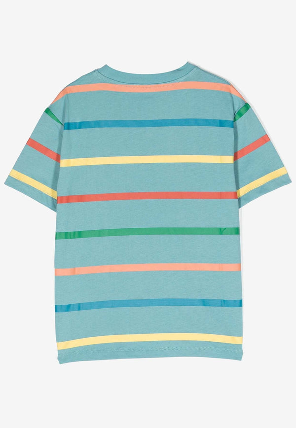 Boys Logo Striped T-shirt