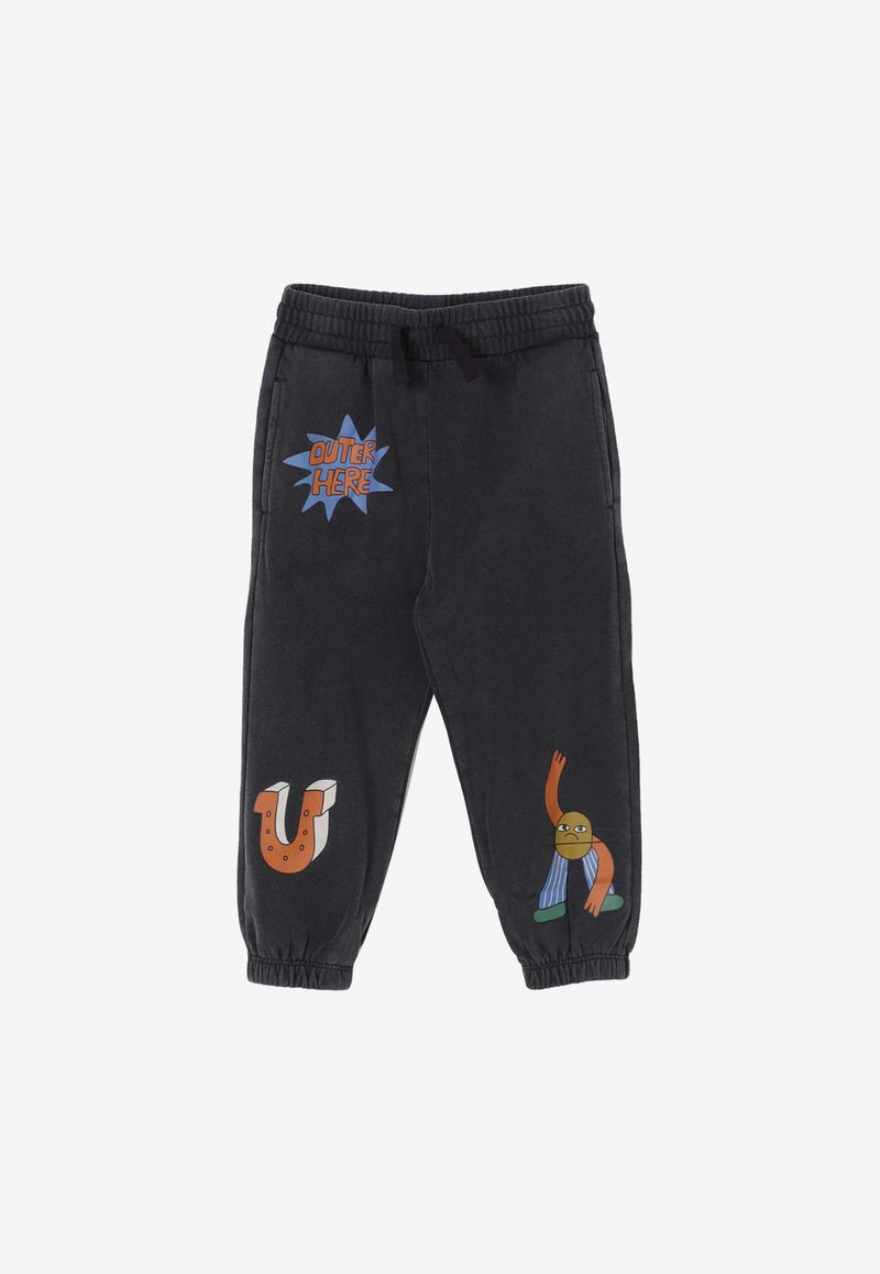 Boys Graphic Print Track Pants