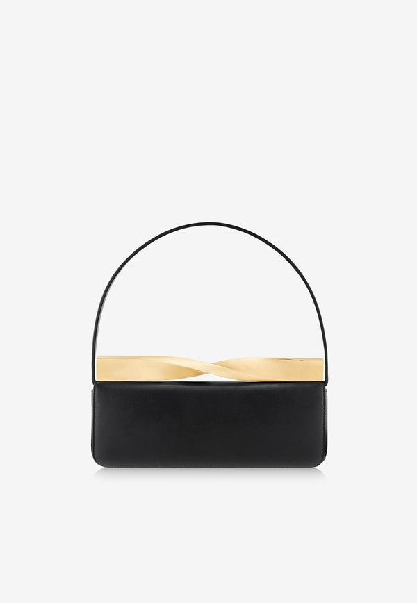 Twist Leather Shoulder Bag