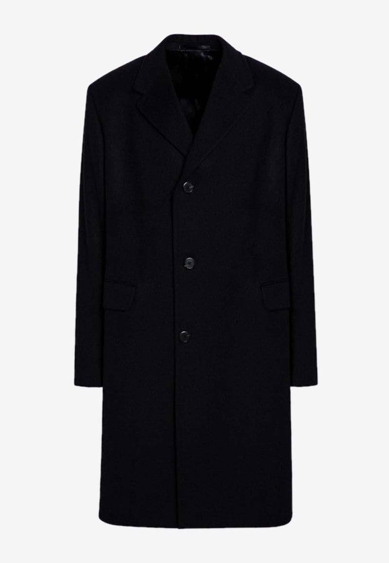 Single-Breasted Wool Coat