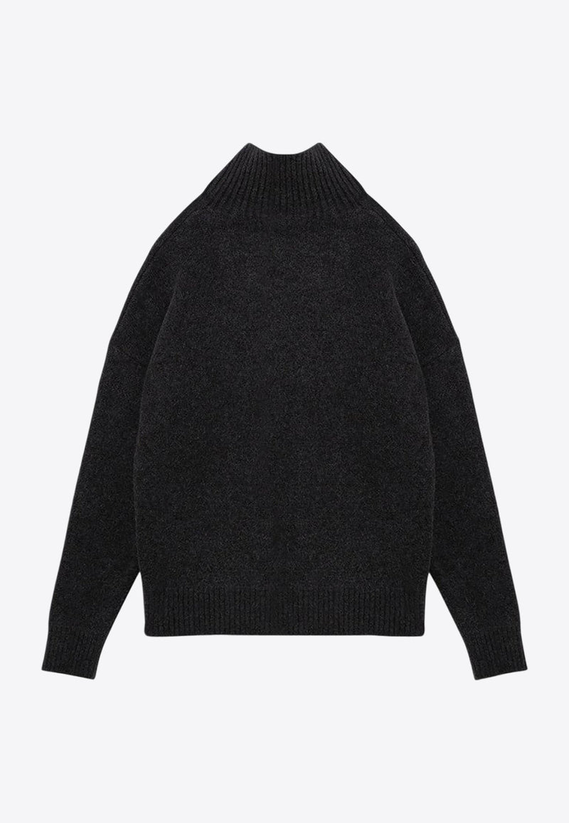 Ami De Coeur Intarsia Knit Turtleneck Sweater