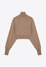 Ululato Turtleneck Cropped Wool Sweater