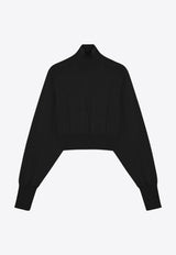 Ululato Turtleneck Cropped Wool Sweater